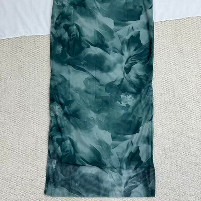 Casual High-Waisted Mesh Slit Skirt