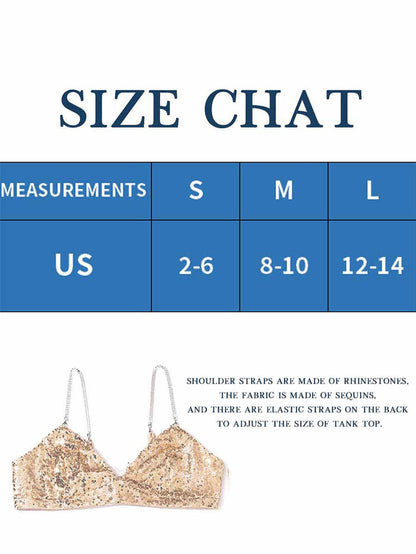 Champagne Glitter Bra
