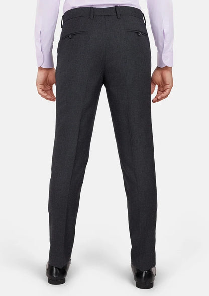 Charcoal Flannel Pants - SARTORO
