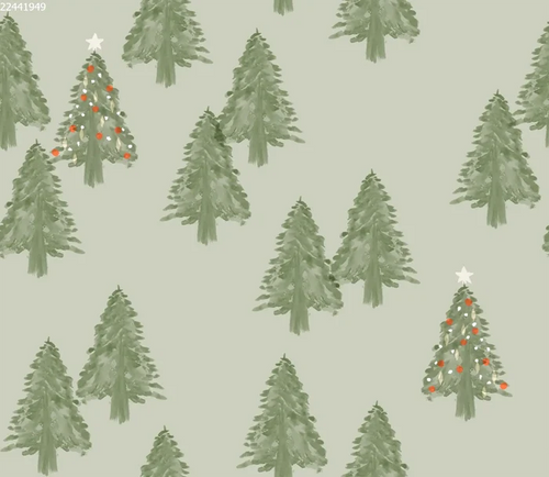 Christmas Trees Green - Family Fabrics B.V.