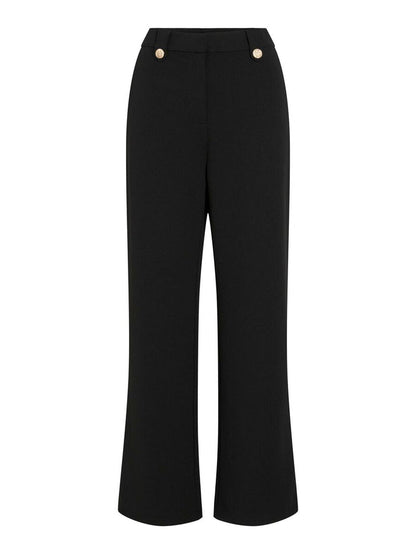 Clara High Waist Trousers (Black)