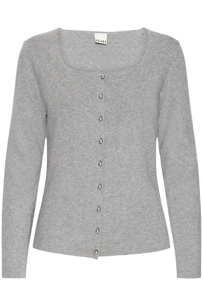 Clarisa Knit Top (Grey Melange)