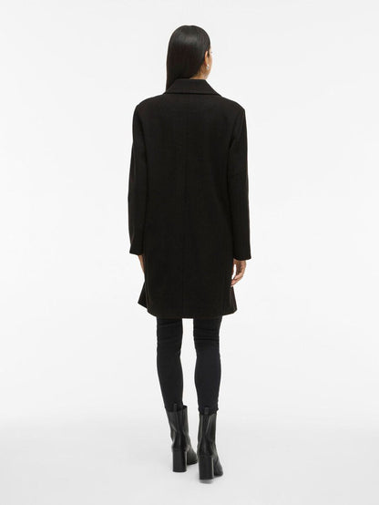 Claudia Button Coat (Black Beauty)