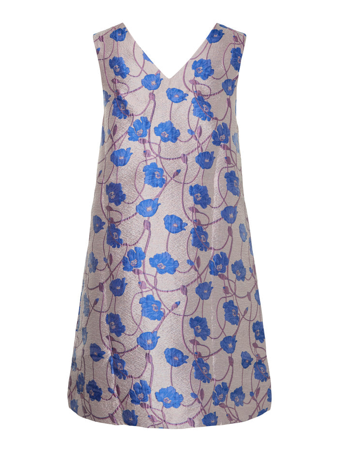 Claudine Mini Dress (Lilas/Dazzling Blue)