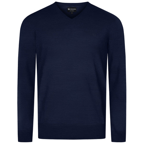 Giesswein V-Neck cotton Men - ocean blue 540