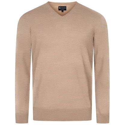 Giesswein V-Neck cotton Men - sandmelé 212