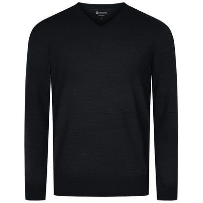 Giesswein V-Neck cotton Men - anthracite 029