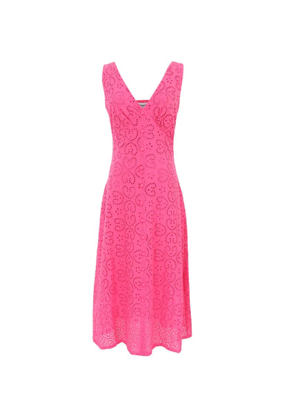 CRISTA MIDI DRESS (FUCHSIA)