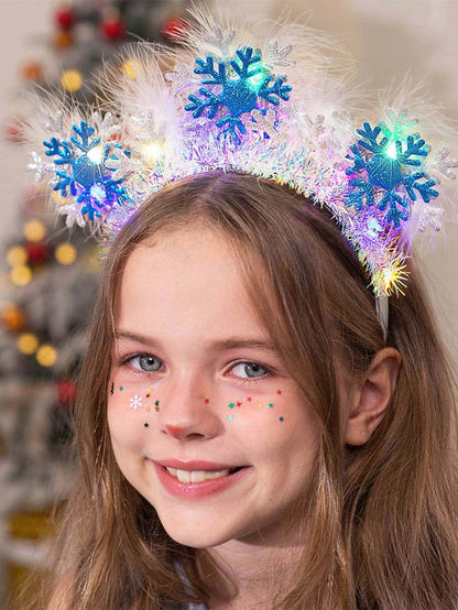 Cute Snowflake LED Headband for Festivals