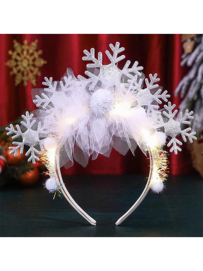 Cute Snowflake LED Headband for Festivals