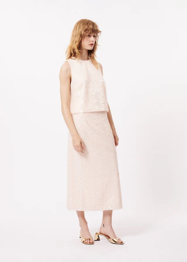 DAFNE SEQUIN TOP (CREAM)