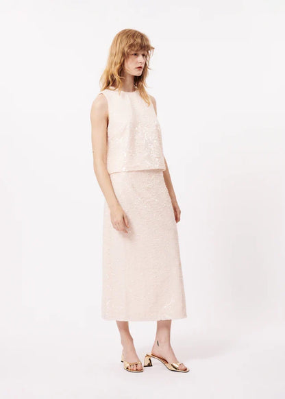 DAFNE SEQUIN TOP (CREAM)