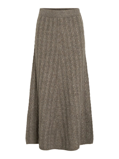 Daisy Knit Ankle Skirt (Falcon/Melange)