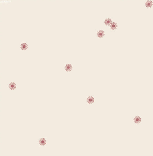 Daisy Pink Light Beige - Family Fabrics B.V.