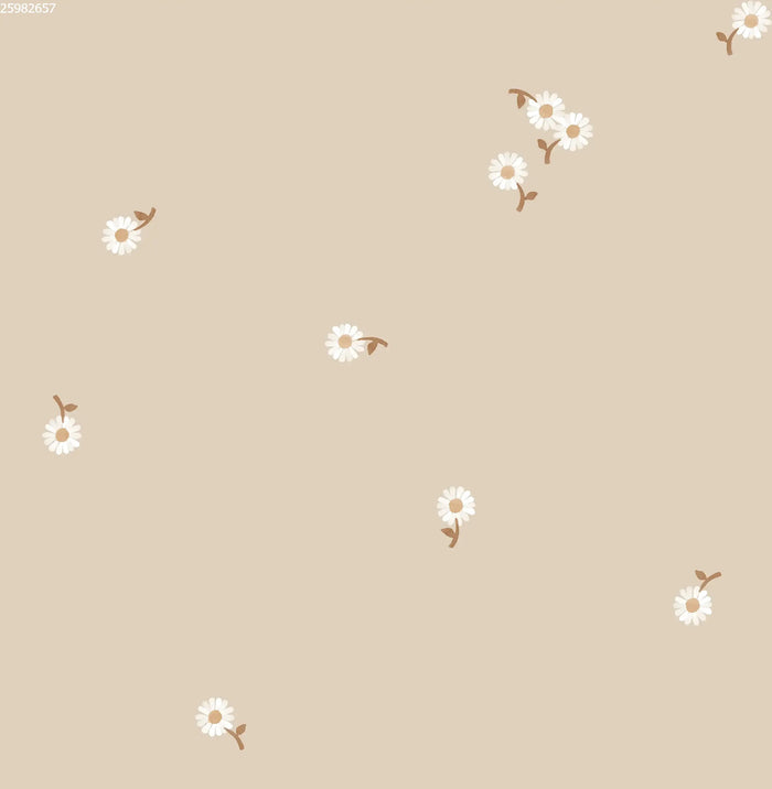 Daisy Stem Beige - Family Fabrics B.V.