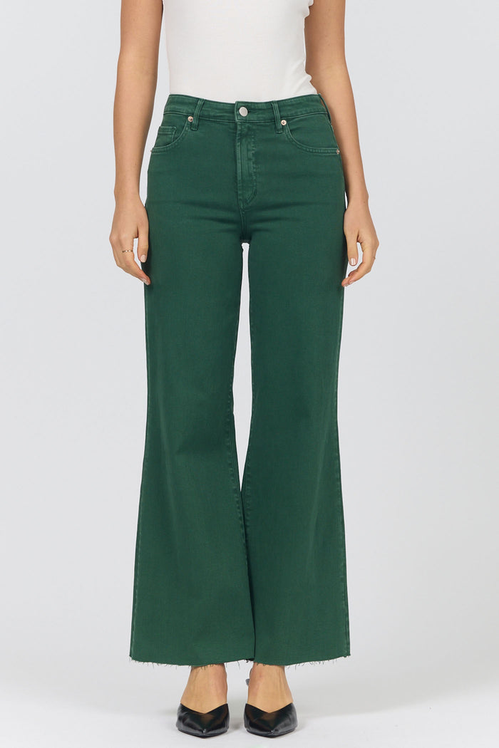 Dear John  Fiona Wide Leg Jean in Pineneedle