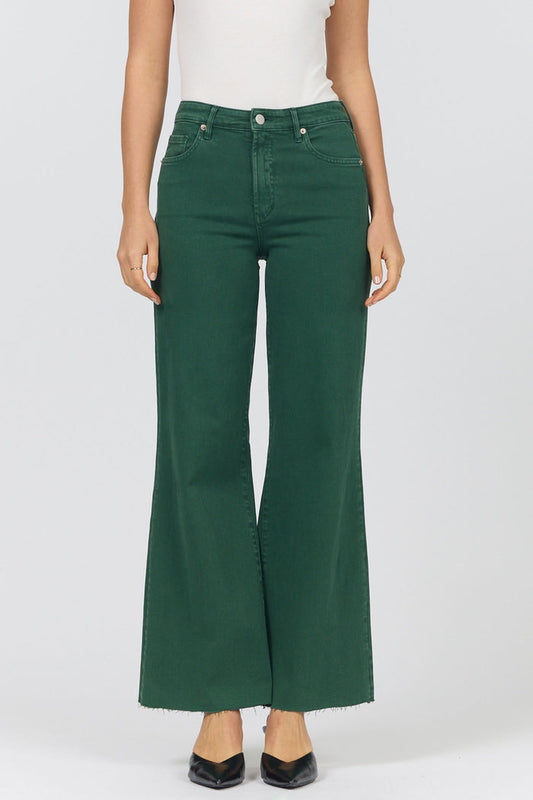 Dear John  Fiona Wide Leg Jean in Pineneedle