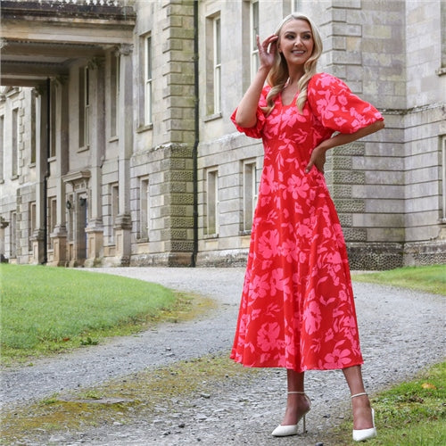 DORIS DRESS (RED)