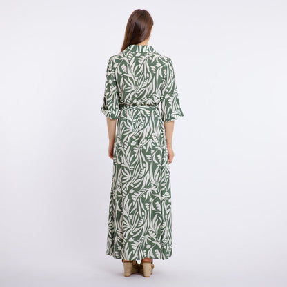 DORYNE DRESS (KHAKI/CREAM)