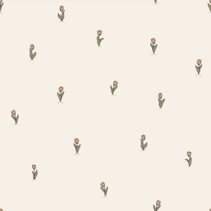Dutch Tullips Coral - Family Fabrics B.V.