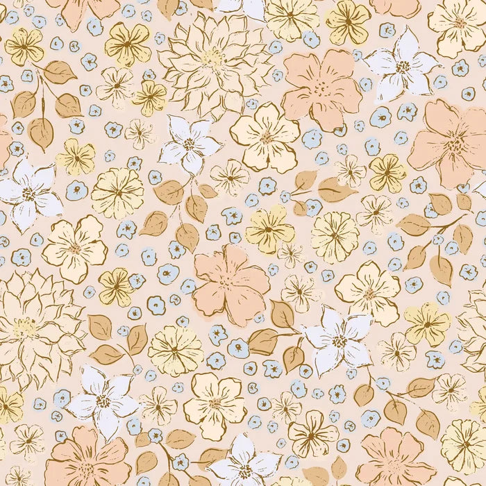 Earthy Warm Flowerfield - Family Fabrics B.V.