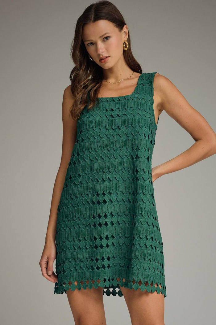 Easy Confidence Pine Green Mini Dress