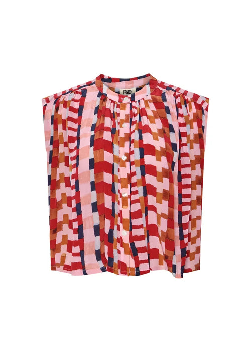 Edlyne Sleeveless Shirt (Multicolour)