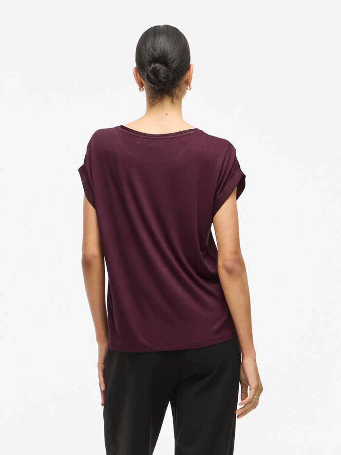 Elle Satin Top (Fig)