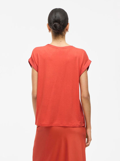 Elle Satin Top (Paprika)