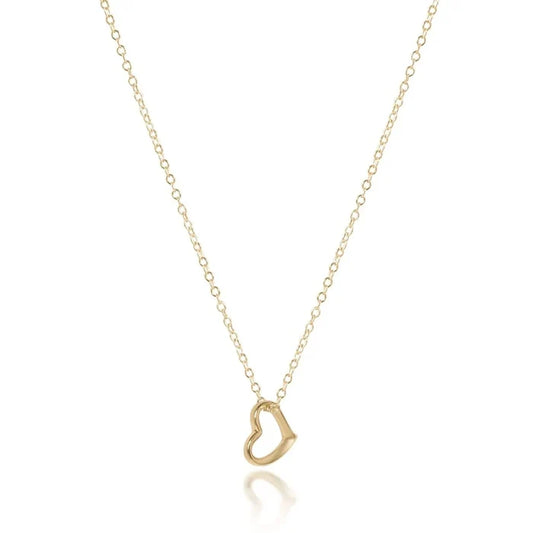 enewton 16" necklace gold - Love Small Gold Charm