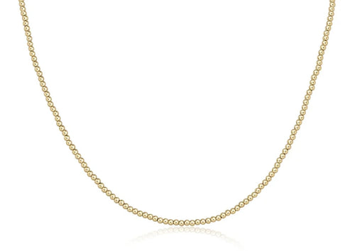 enewton 17" choker classic gold 2.5mm bead