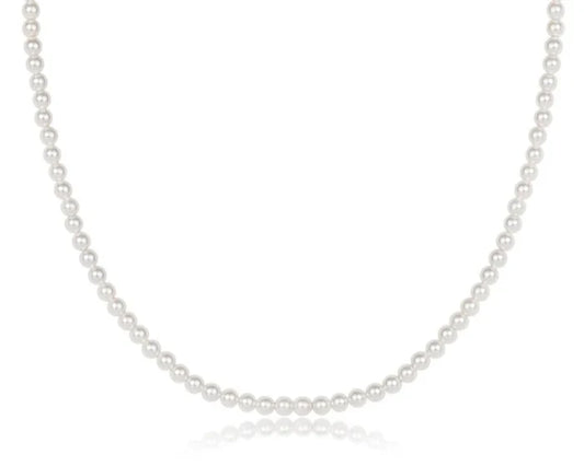 enewton 17" choker classic pearl 3mm bead