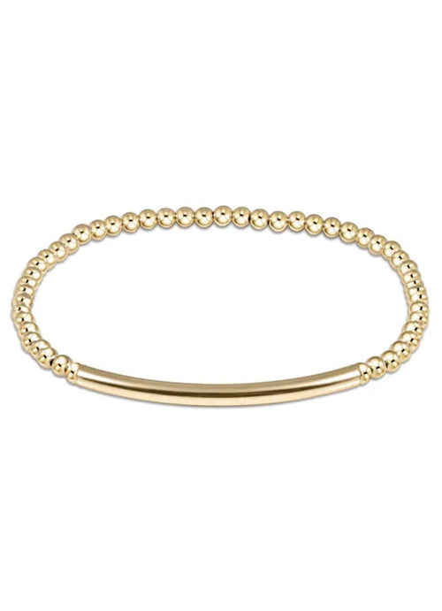 Enewton Bliss Bar Smooth 3mm Bead Bracelet - Gold