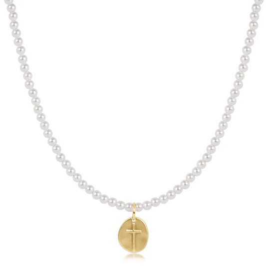 Enewton Choker Classic Pearl 3mm Bead - Inspire Small Gold Charm