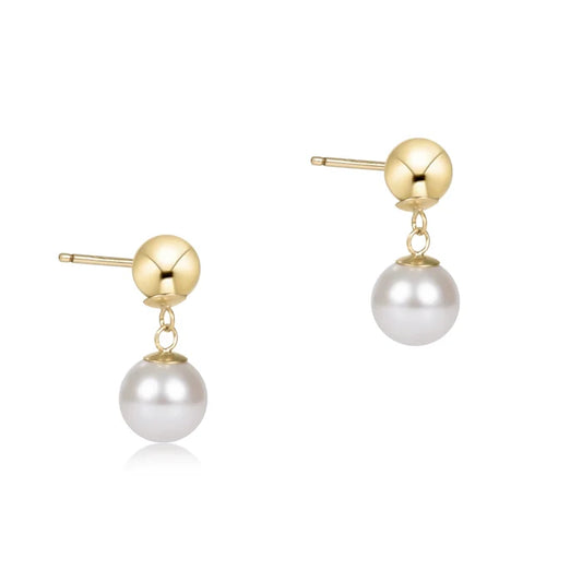 enewton Classic 10mm Ball Drop Stud - Pearl