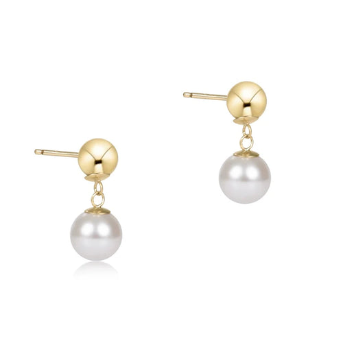 enewton Classic 8mm Ball Drop Stud - Pearl