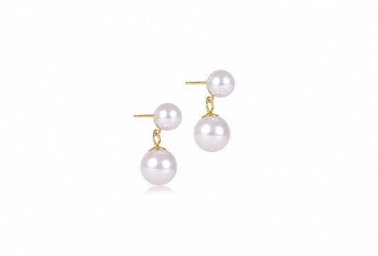 Enewton Classic Pearl 8mm Ball Drop Stud - Pearl
