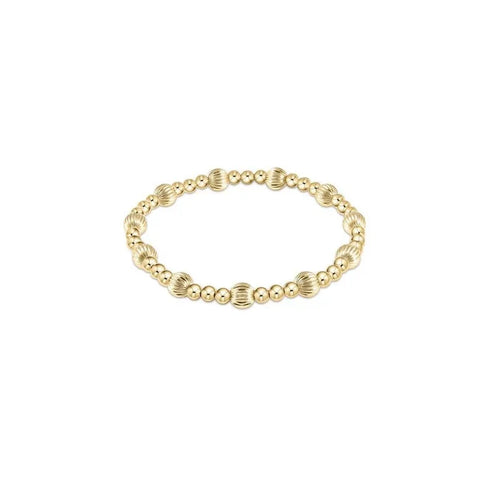 enewton Dignity Sincerity Pattern 6mm Bead Bracelet - Gold