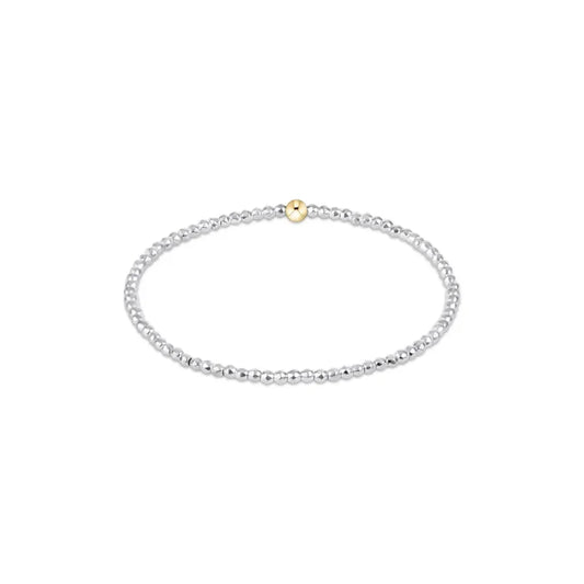 Enewton EGIRL Bright Silver Faceted Hematite 2mm Bead Bracelet