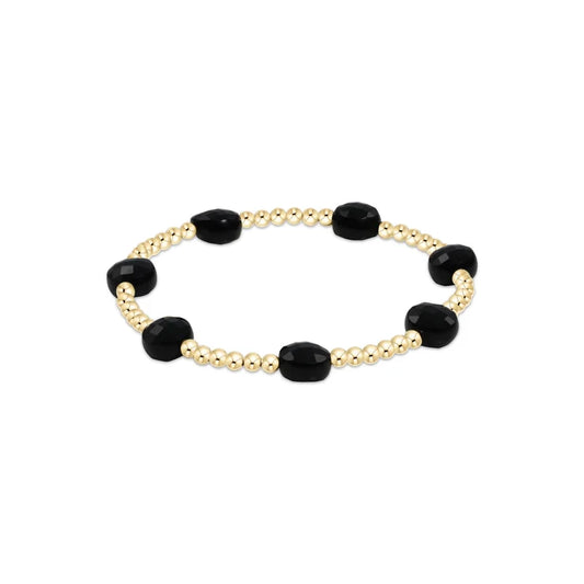 Enewton Extends Admire Gold 3mm Bead Bracelet - Faceted Onyx