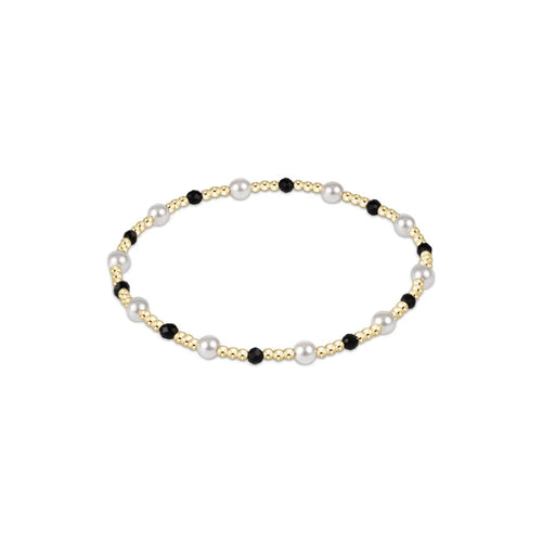 Enewton Extends Pearl Sincerity Pattern 4mm Bead Bracelet - Faceted Onyx