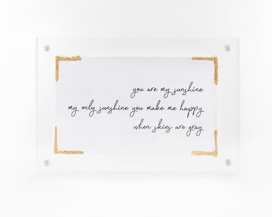 Eva Belle You Are My Sunshine Frame