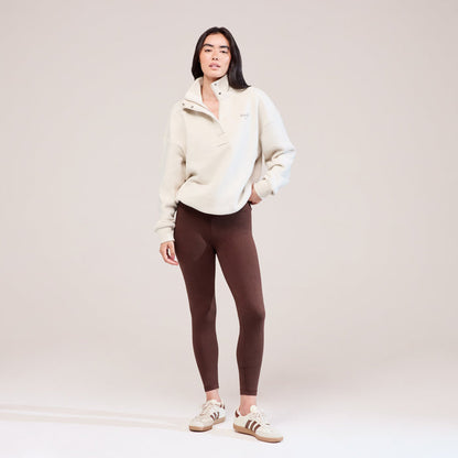 Everyday High Waisted Leggings - Chocolate Brown