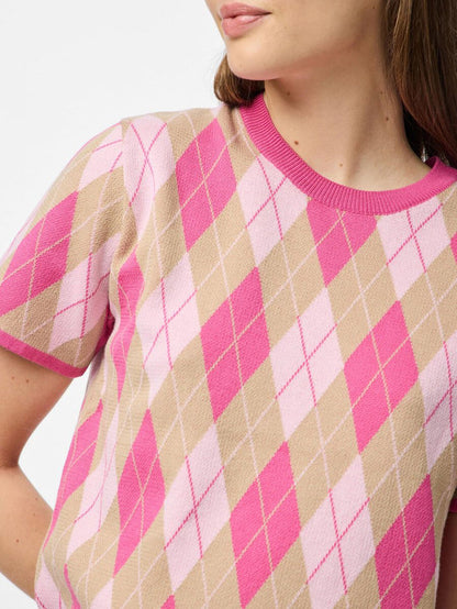 Farley Knit Top (Pink Tulle/Fuchsia)