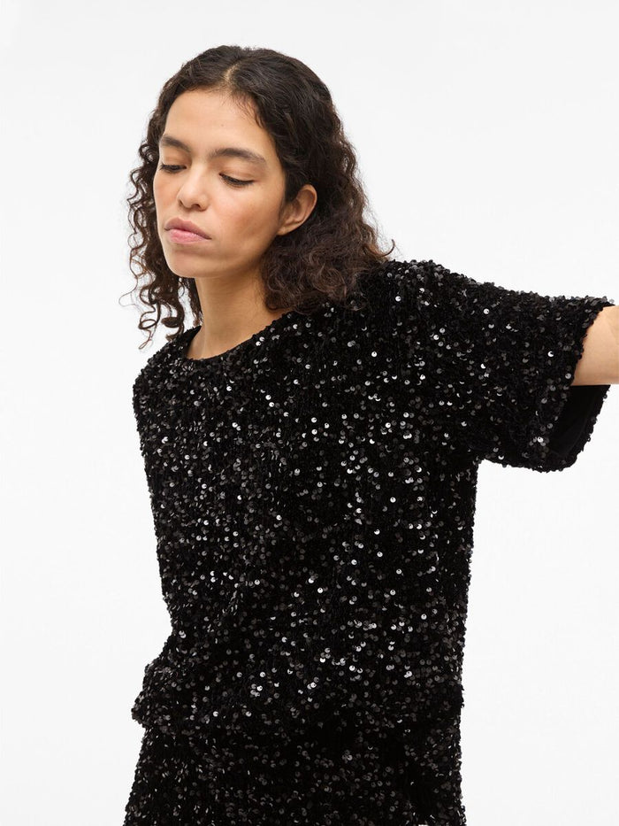 Fay Sequin Top (Black Beauty)