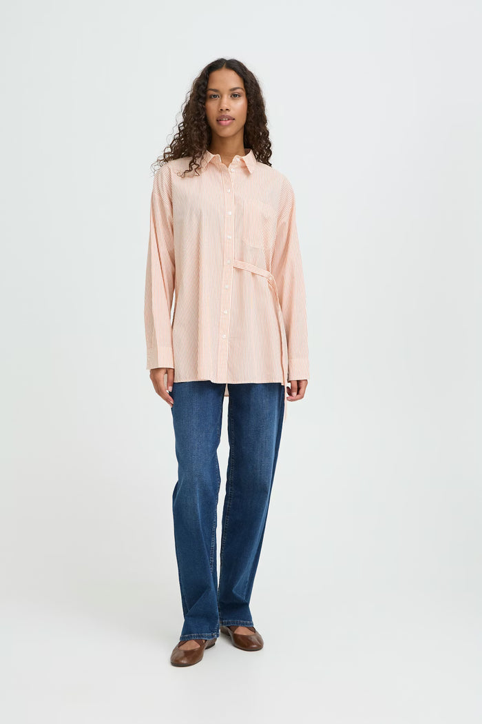 Fiona Shirt (Burnt Ochre Stripe)