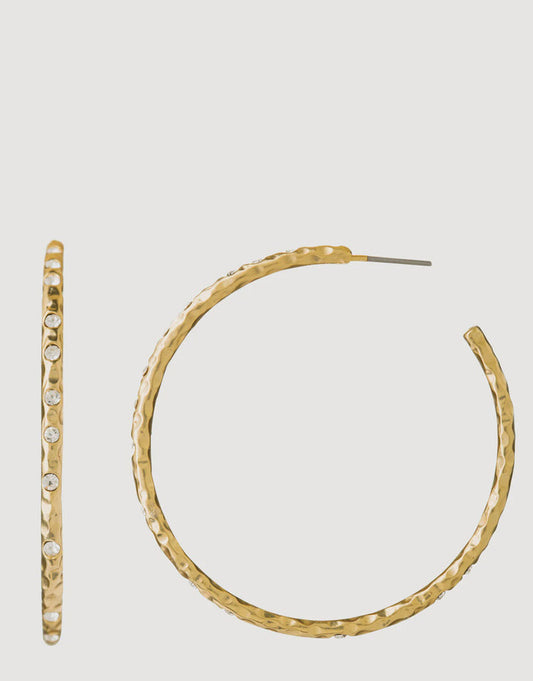 Fizz Hoop Earrings Crystal