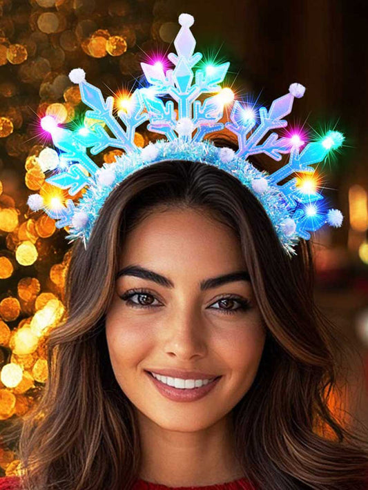 Flashing Snowflake LED Headband