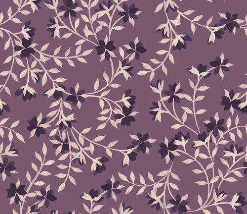 Fleur De Vigne Purple - Family Fabrics B.V.