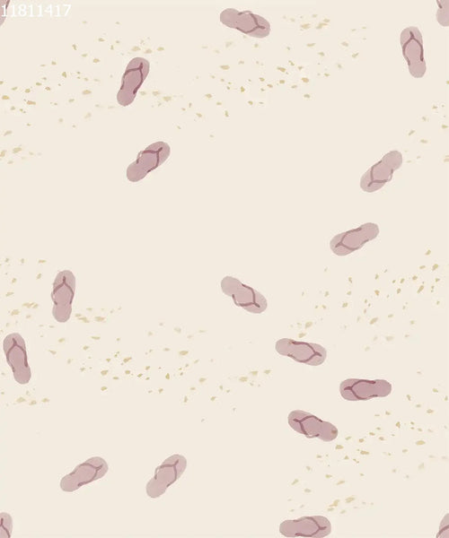 Flip Flops Purple Beige - Family Fabrics B.V.